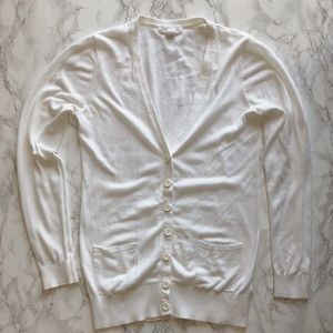 Forever 21 cream cardigan with buttons size M